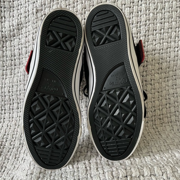 Converse Chuck Taylor All Star Mid Black & Red Strap 158428C size 6 men and wo 8 - Picture 6 of 7